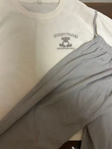 테디베어 자수 룸웨어 세트