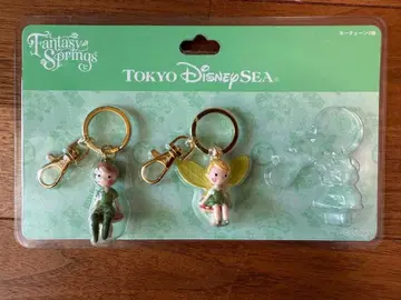 도쿄디즈니씨 팅커벨 & 피터팬 키링 2개 세트