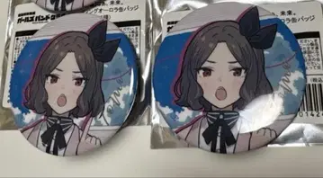 극장판 총집편 가루쿠라 트레이딩 오로라 캔뱃지 에비즈카 토모 2개