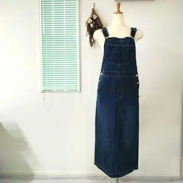 데님 살로펫 오버롤 스커트