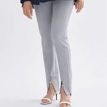 새상품급 yori 그레이 롱 슬릿 레깅스 팬츠 34