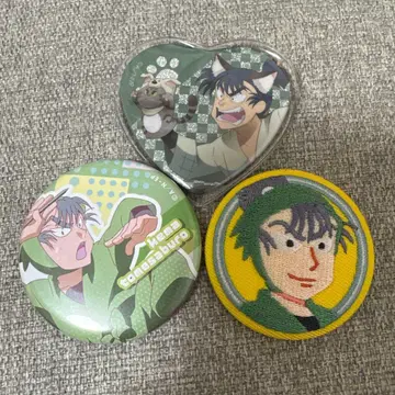 닌타마 란타로 식만류삼랑 캐릭터 캔뱃지 3개 세트