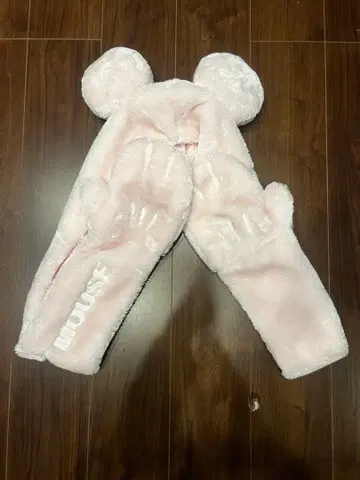 디즈니 핑크 플리스 캡