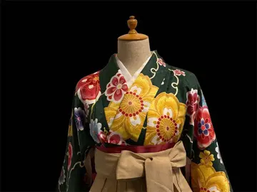 미사용 졸업식 하카마용 니샤쿠소데 기모노