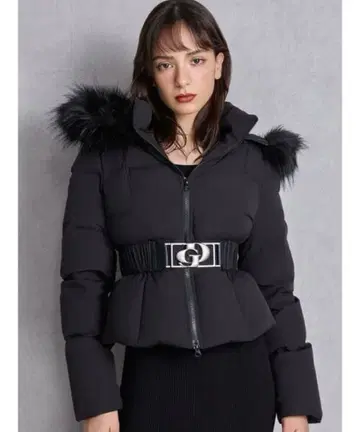 GYDA GD 벨트 포함 숏 다운 코트