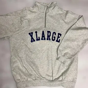 XLARGE 하프 지퍼 스웨트 셔츠 그레이