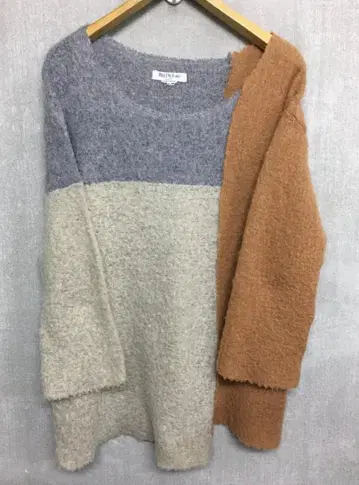 베드포드 패널 절개 도킹 재구축 니트 스웨터 멀티