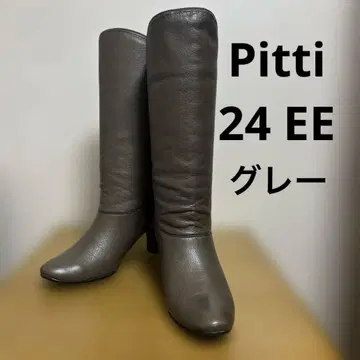 [ 새상품급 ] Pitti 하프 부츠 백리본 24cmEE 그레이