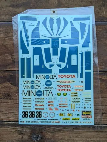 하세가와 1/24 미놀타 도요타 88CLM용 데칼