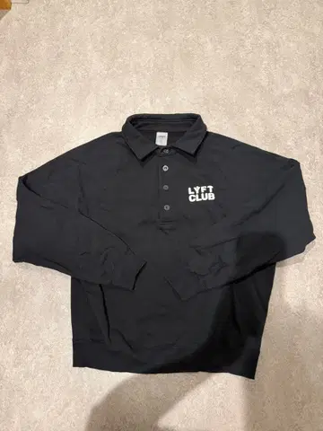 LYFT CLUB 블랙 피케 셔츠 맨투맨 L 사이즈