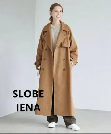 클리닝 완료 SLOBE IENA 캐시미어 혼방 울 트렌치코트 38