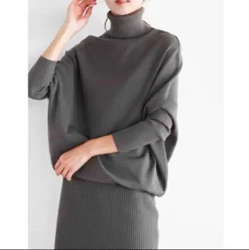 야마다야 새상품급 YAMADAYA 니트 원피스 그레이