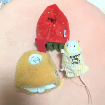 쥐 봉제 인형 & 키구루미 컬렉션 딸기 새우 플라이 카스테라