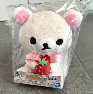 리락쿠마 코테토 봉제 인형 코리락쿠마 딸기 솜사탕 미개봉 새상품