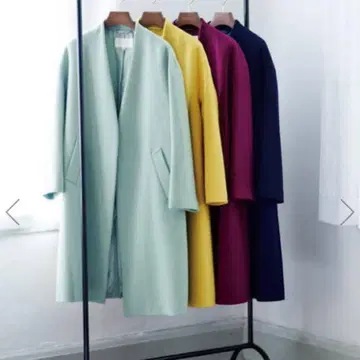 코코딜 노카라 가운 코트