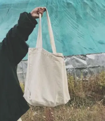 토트백 캔버스 숄더 백 화이트