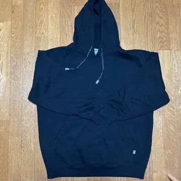 PRO CLUB 블랙 후드 부착 후드티 2XL