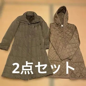 프라질 다운 휴먼 우먼 퀼팅 자켓 2세트