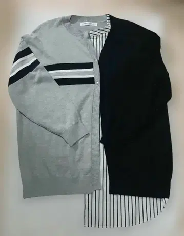 blanc basque 레이어드 가디건