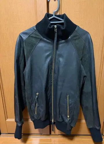 acoustic 가죽 자켓 M 블랙