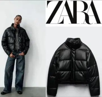 zara 가죽 다운 자켓 미사용 새상품