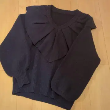 ELFRANK 다크 네이비 스웨터 긴팔