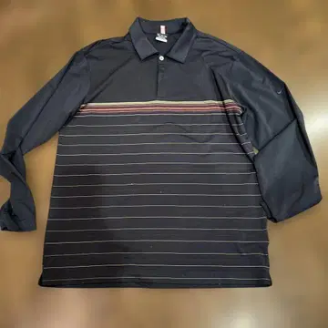 나이키 골프 긴팔 피케 셔츠 랜덤 보더 FIT DRY XL
