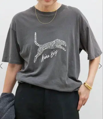 ANINE BING 아인 비잉 LEOPARD T 셔츠