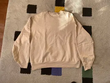 오라리 베이지 맨투맨 트레이닝복