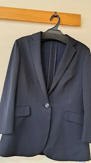 네이비 싱글 브레스 자켓 ( ORIHICA )