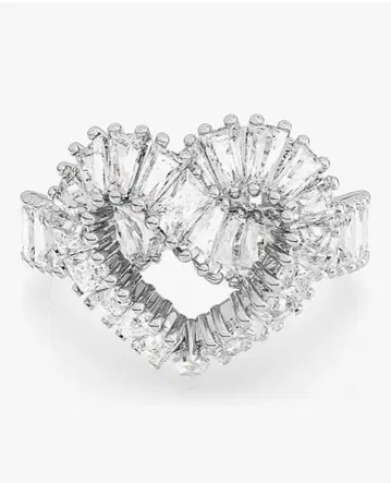 스와로브스키 정품 매트릭스 하트 반지 사이즈 52