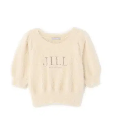 JILL by JILL STUART 로고 자수 샤기 니트