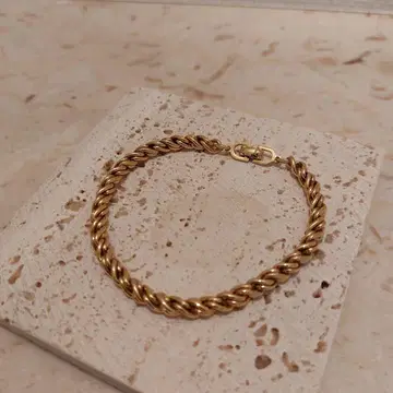 빈티지/골드 트위스트 체인 팔찌