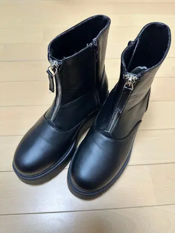 시마무라 다나카 리나 mysa 지퍼 부츠 S 사이즈 22.5 블랙