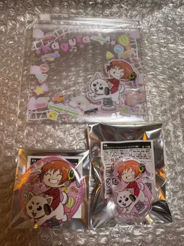 은혼 탈것 편 캔뱃지 아크릴 클립 슬라이더 파우치 카구라