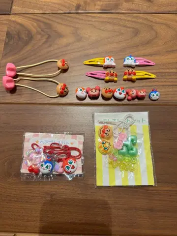 호빵맨 헤어핀 & 머리끈 & 부품 버튼 & 머리끈 키트 & 팔찌 키트