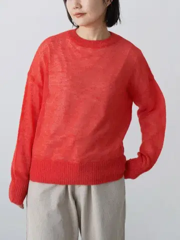 grin 모헤어 MIX 니트 크루 풀오버