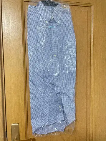 dunhill 체크 무늬 긴팔 와이셔츠 S