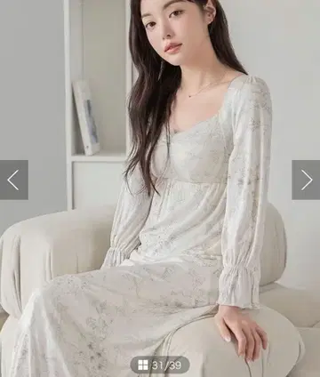 tu-hacci 락시아 슬립 나이트 브라 원피스 긴팔