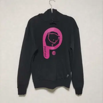 Penfield 여성용 안쪽 미세 기모 풀오버 후드티 M 블랙/핑크