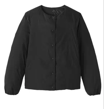 무인양품 노카라 다운 자켓 블랙 L 신상 새상품