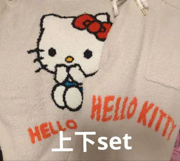 새상품 HELLO KITTY 맨투맨 세트 베이지 빅 사이즈 3L