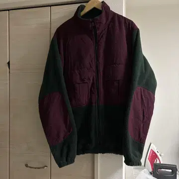 90s orvis fishing fleece nylon jacket