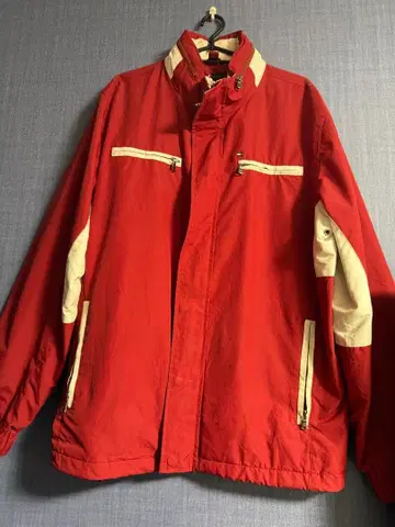 TOMMY HILFIGER 레드 나일론 자켓 L