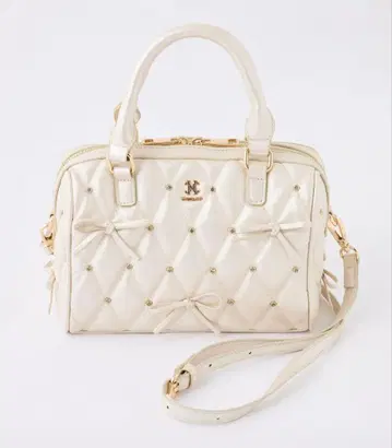 NICE CLAUP 리본 비쥬 보스턴 백