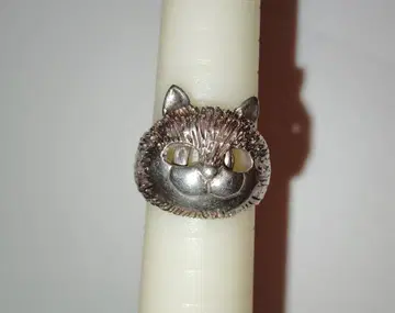 고양이 얼굴 실버 반지 SILVER925