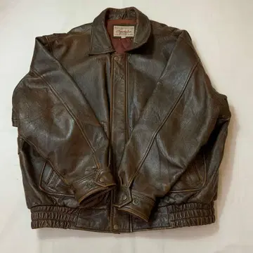 A/W BONMERLEN 본마렌 가죽 자켓 4L 브라운