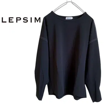 LEPSIM 긴팔 티셔츠 롱T 블랙