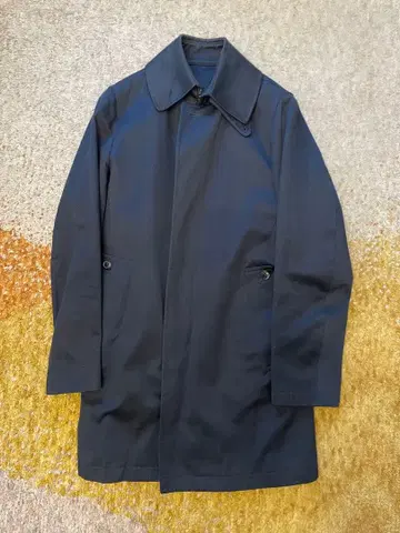 네이비 스텐카라 코트