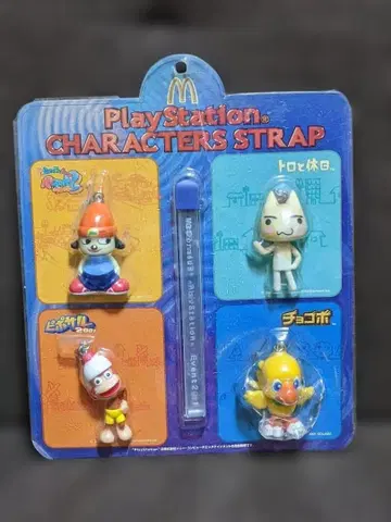 맥도날드 PlayStation 캐릭터 스트랩 4개 세트